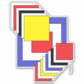 Sticker Carrés Abstraits (Devant)