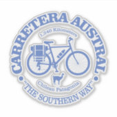 Sticker Carretera Austral (cyclisme) (Devant)