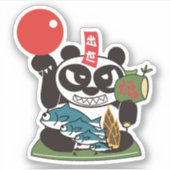 Sticker Carrière Panda Dieu (Devant)