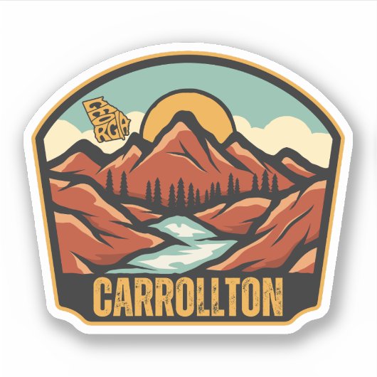 Sticker Carrollton, Géorgie (Devant)
