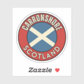 Sticker Carronshore, Ecosse (Feuille)