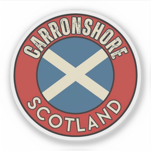 Sticker Carronshore, Ecosse (Devant)