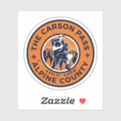 Sticker carson pass randonnée californie essais (Feuille)