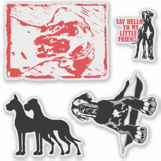 Sticker Carsticker Great Dane Collectie (Voorkant)