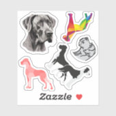 Sticker Carsticker Great Dane Collectie (Vel)