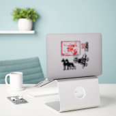 Sticker Carsticker Great Dane Collection (Ordinateur portable sur le bureau)