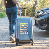 Sticker carte astrologique du zodiaque collage d'art céles (Valise Insitu)