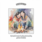 Sticker Carte d'affirmation positive de l'amitié (Devant)