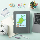 Sticker Carte de Barra Écosse (Couverture iPad)