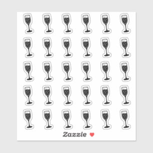 Sticker Carte de choix de boisson de bar de mariage alcool