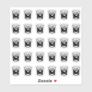 Sticker Carte de choix de boisson de bar de mariage alcool