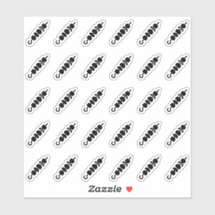 Sticker Carte de choix de menu de repas de mariage Shish K