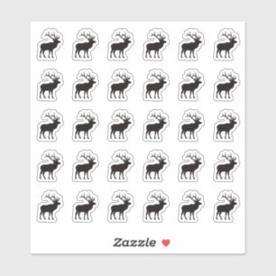 Sticker Carte de choix de menu de repas de nourriture pour
