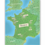 Sticker Carte De France (Devant)