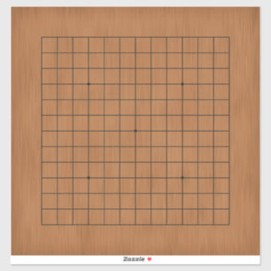 Sticker Carte de jeu Goban 13x13 personnalisable 14" x14"
