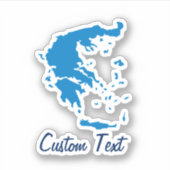 Sticker Carte de la Grèce (Devant)