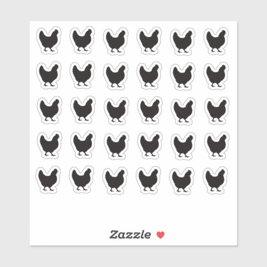 Sticker Carte de mariage pour le choix du menu (Feuille)