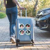 Sticker Carte de Noël festive joyeuse (Valise Insitu)
