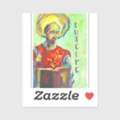 Sticker carte de saint Ignace de Loyola (Feuille)