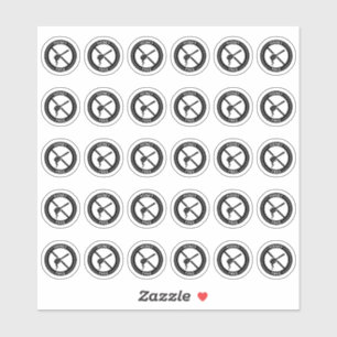 Sticker Carte de table de mariage sans miel Mini allergie 