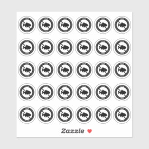 Sticker Carte de table de mariage sans poisson Mini allerg