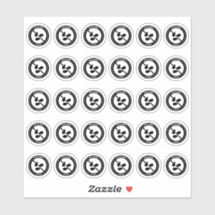 Sticker Carte de table de mariage sans sésame Mini allergi
