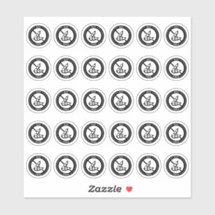 Sticker Carte de table de mariage sans soja Mini allergie 