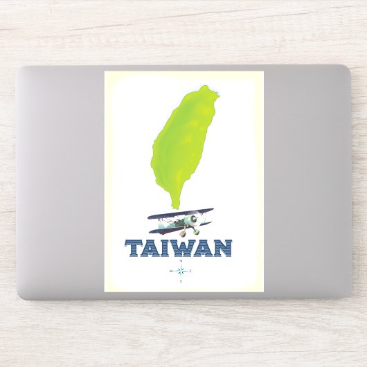 Sticker Carte de Taïwan (Ordinateur)