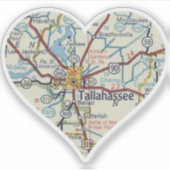 Sticker Carte de Tallahassee (Devant)