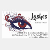 Sticker carte de visite Lashes (Devant)