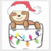 Sticker Carte de voeux de Noël (Feuille)