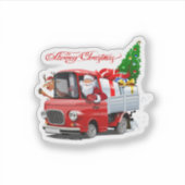 Sticker Carte de voeux de Noël (Devant)