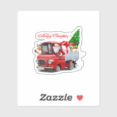 Sticker Carte de voeux de Noël (Feuille)