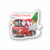Sticker Carte de voeux de Noël (Devant)
