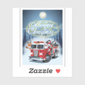 Sticker Carte de voeux pour Noël (Feuille)