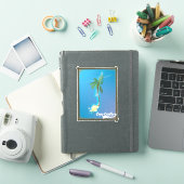 Sticker Carte de voyage du Cap Caulker (Couverture iPad)