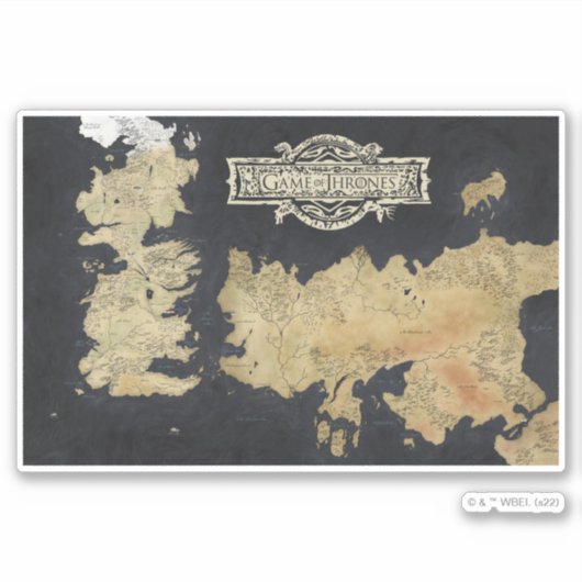 Sticker Carte de Westeros (Devant)