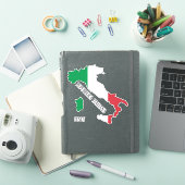 Sticker Carte du drapeau italien (Couverture iPad)