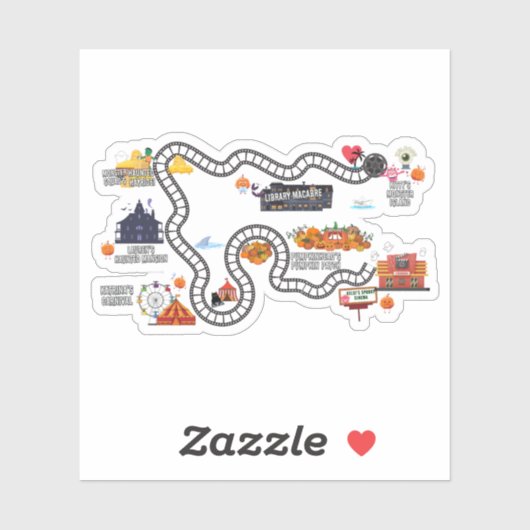 Sticker Carte du jeu (Feuille)