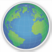 Sticker Carte du monde (Devant)