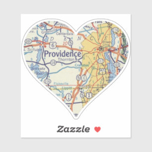Sticker Carte du RI Providence