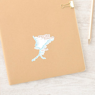 Sticker Carte du sentier des chutes 3"x3"