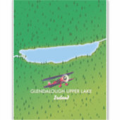 Sticker Carte Glendalough Upper Lake Ireland (Devant)