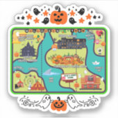 Sticker Carte Halloweenathon 1 Stick out Out (Devant)