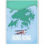 Sticker Carte Hong Kong (Devant)