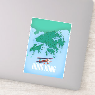 Sticker Carte Hong Kong