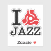Sticker Carte I 45 Jazz (Feuille)
