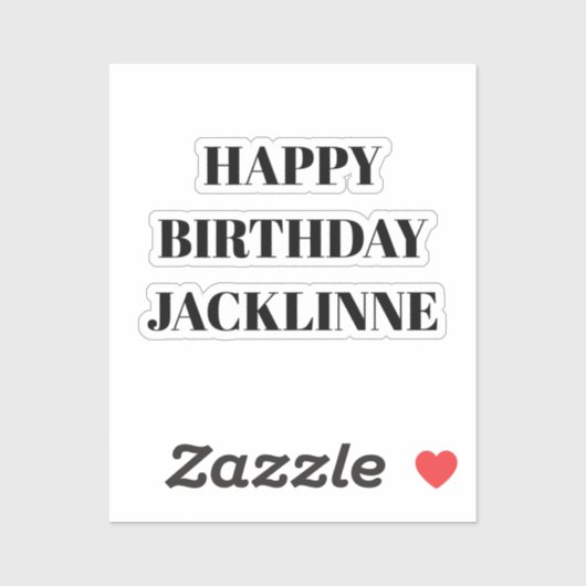 Sticker Carte Joyeux Anniversaire Que Vous Pouvez Utiliser (Feuille)