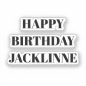 Sticker Carte Joyeux Anniversaire Que Vous Pouvez Utiliser (Recto)