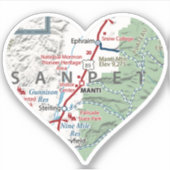 Sticker Carte Manti Utah (Devant)